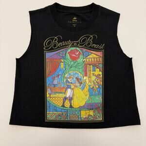 Disney Black Beauty and the Beast Women's Crop Top